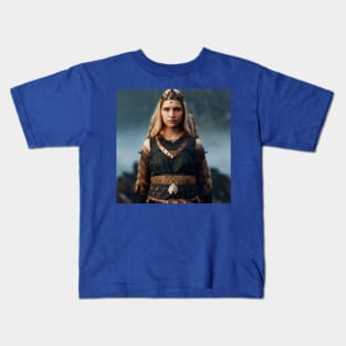 Viking Shield Maiden Kids T-Shirt